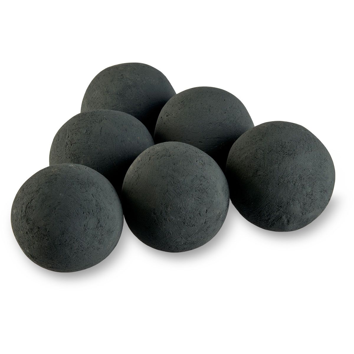 American Fireglass 4" Matte Black Lite Stone Fire Ball