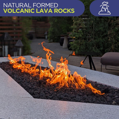 American Fireglass 40 lbs Medium Black Lava Rock