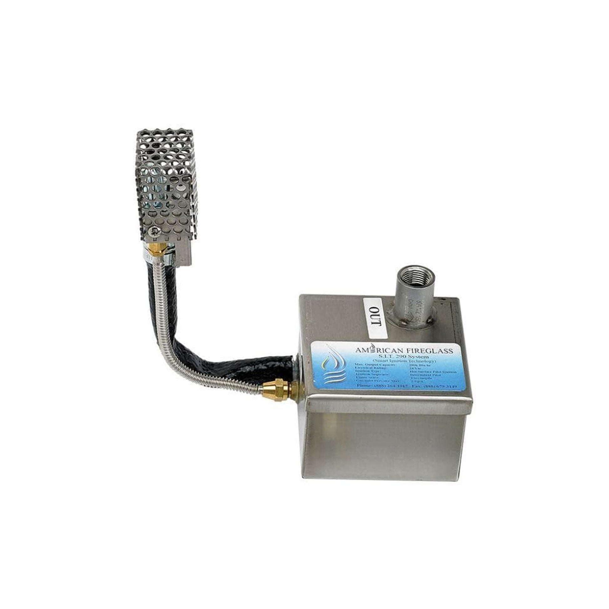 American Fireglass 48" x 14" Rectangular Stainless Steel Drop-In Pan with S.I.T. System