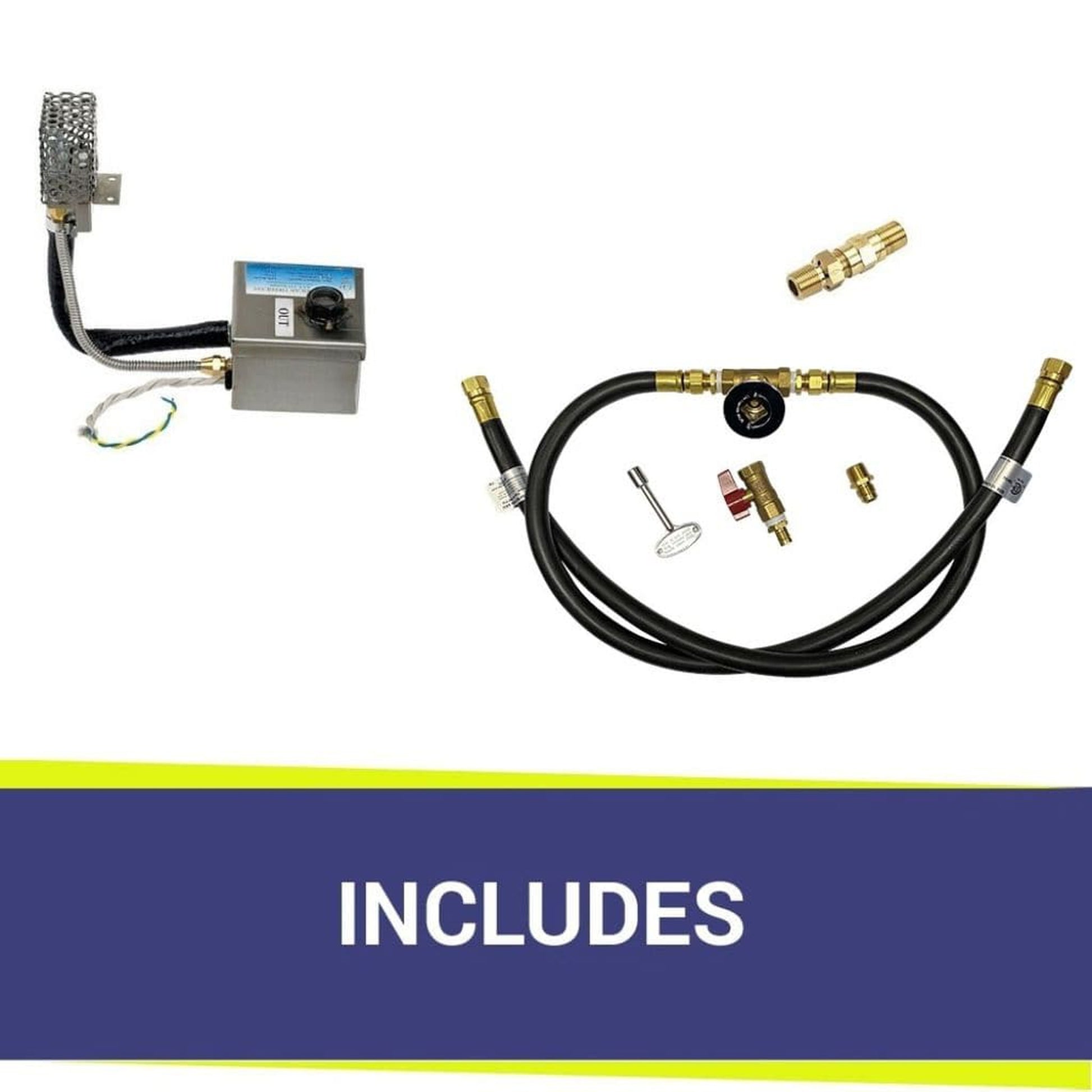 American Fireglass 48" x 14" Rectangular Stainless Steel Drop-In Pan with S.I.T. System