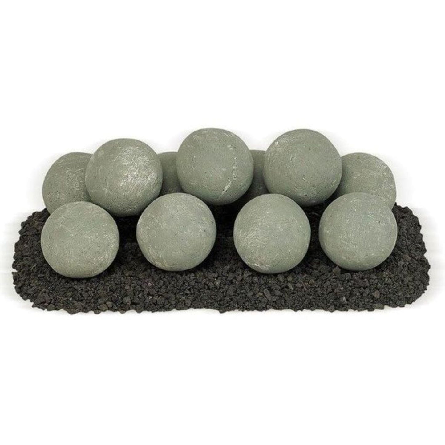 American Fireglass 6 Count Lite Stone Ball Set