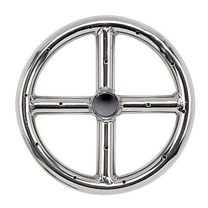 American Fireglass 6" Single-Ring Stainless Steel Burner with a 1/2" Inlet