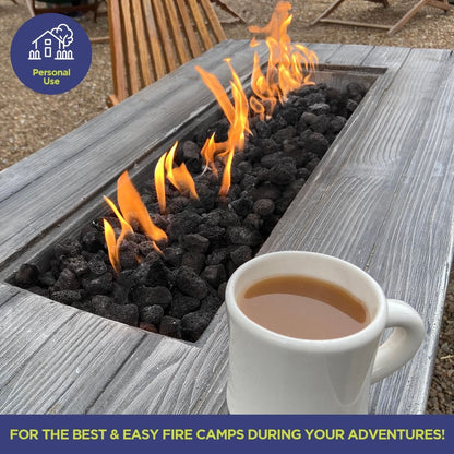 American Fireglass 60 x 20 lbs Bags Medium Black Lava Rock Pallet