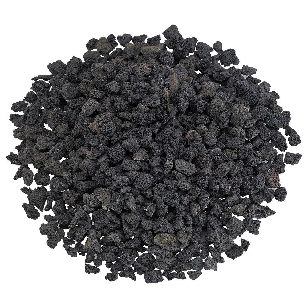American Fireglass 60 x 20 lbs Bags Small Black Lava Rock Pallet