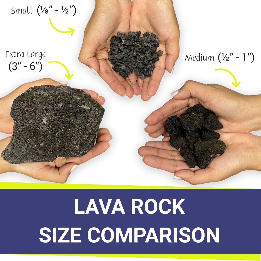 American Fireglass 60 x 20 lbs Bags Small Black Lava Rock Pallet