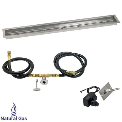 American Fireglass 60"x 6" Linear Channel Drop-In Pan with Spark Ignition Kit