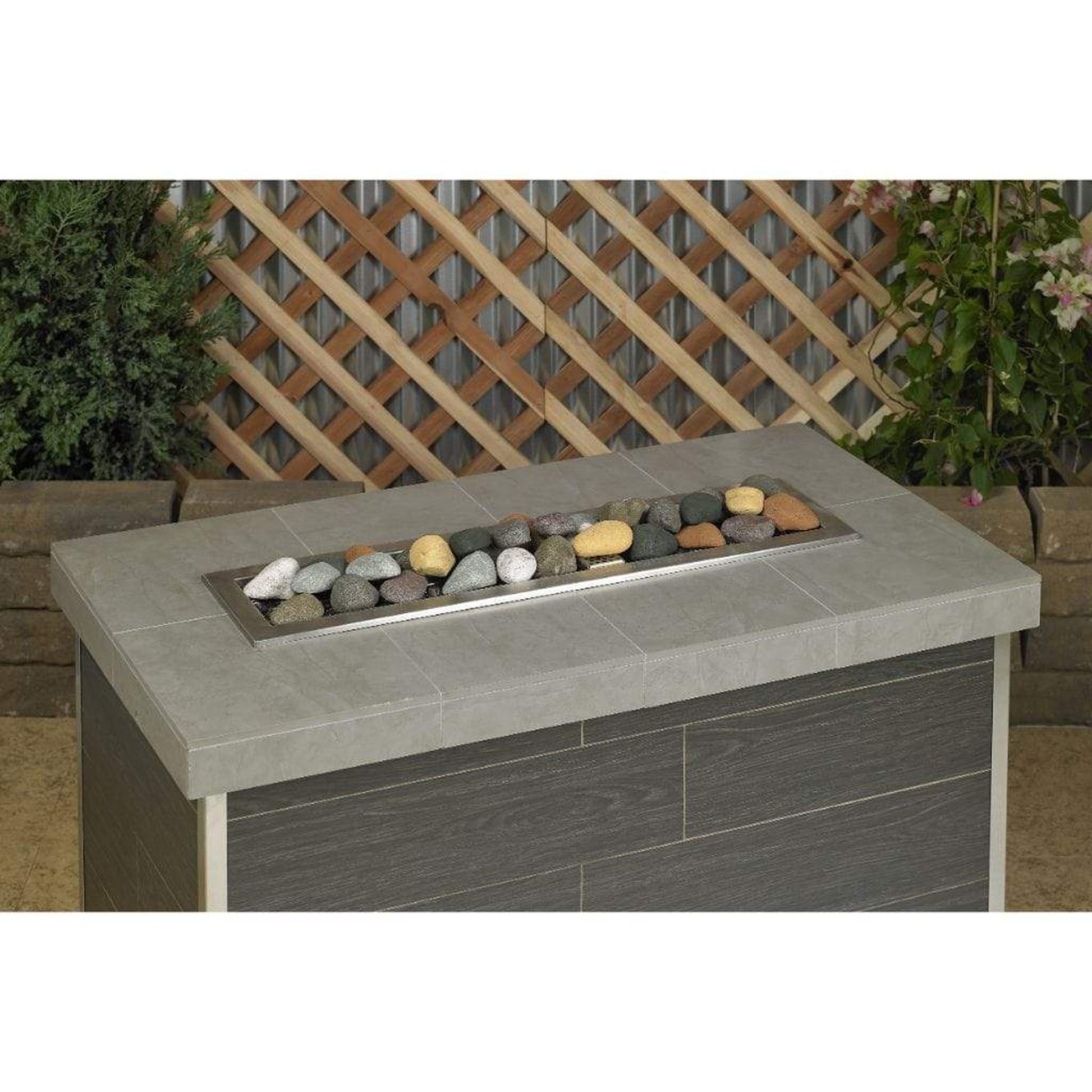 American Fireglass Beach Pebble Lite Stones Set - 15 Stone Set