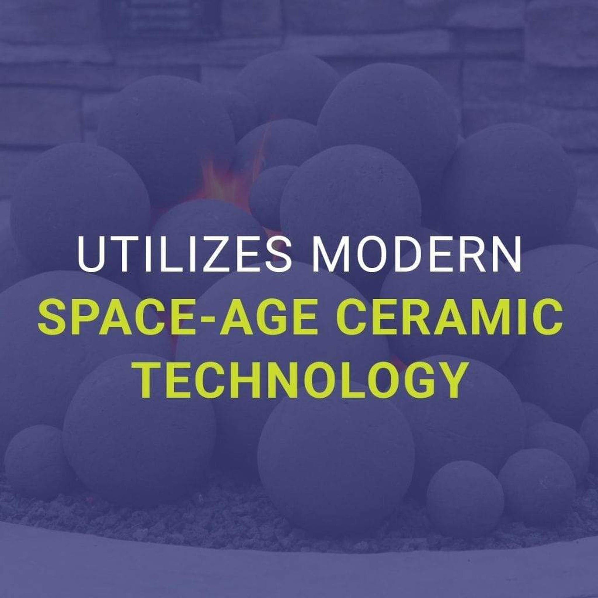 American Fireglass Cottage White Lite Stone Ball Set - Uniform 4"