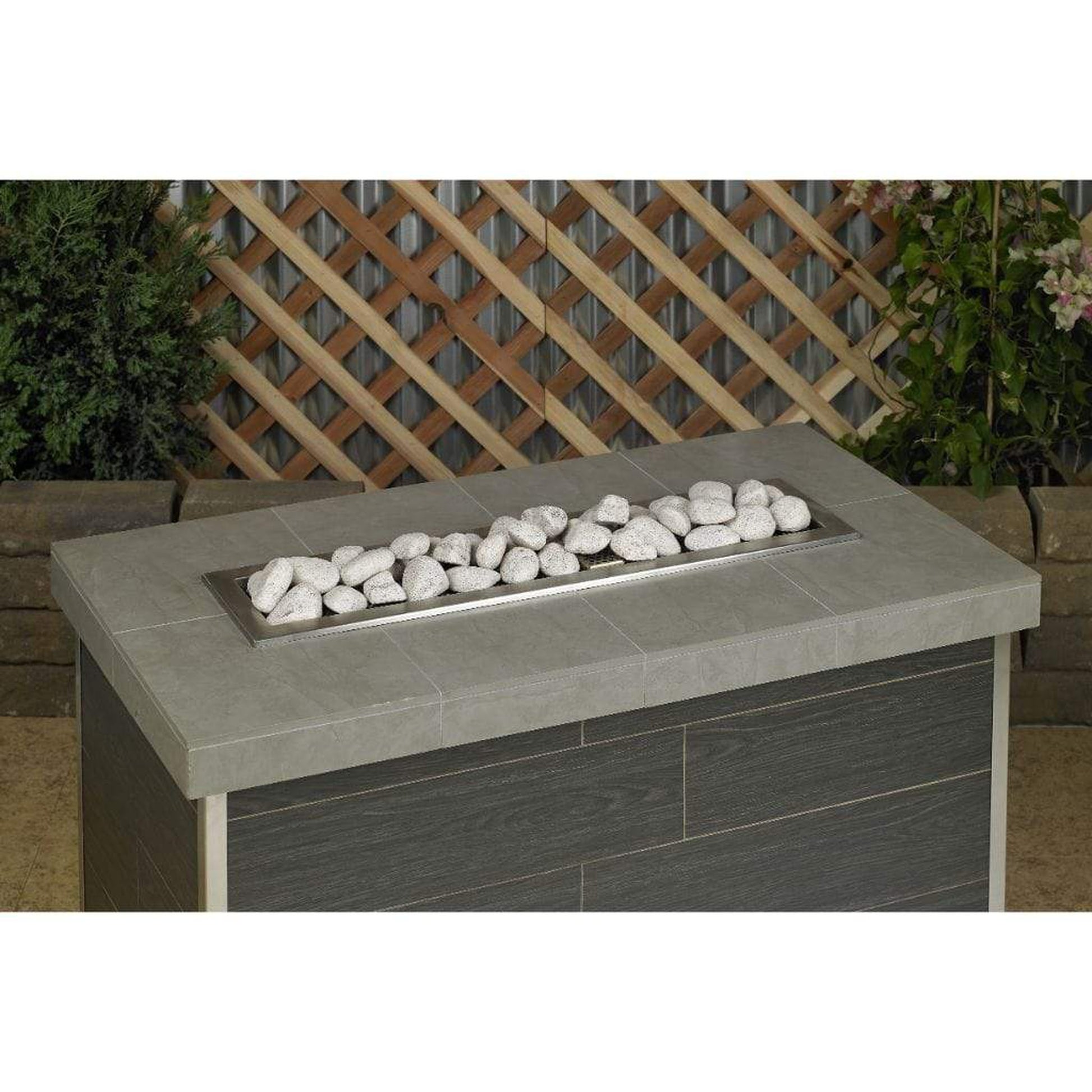 American Fireglass Cottage White Lite Stones Set - 15 Stone Set