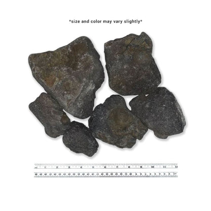 American Fireglass Extra Large Black Lava Rock
