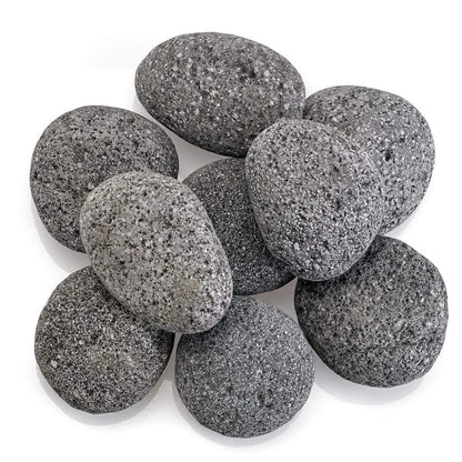 American Fireglass Large Gray Lava Stone (2" - 4")