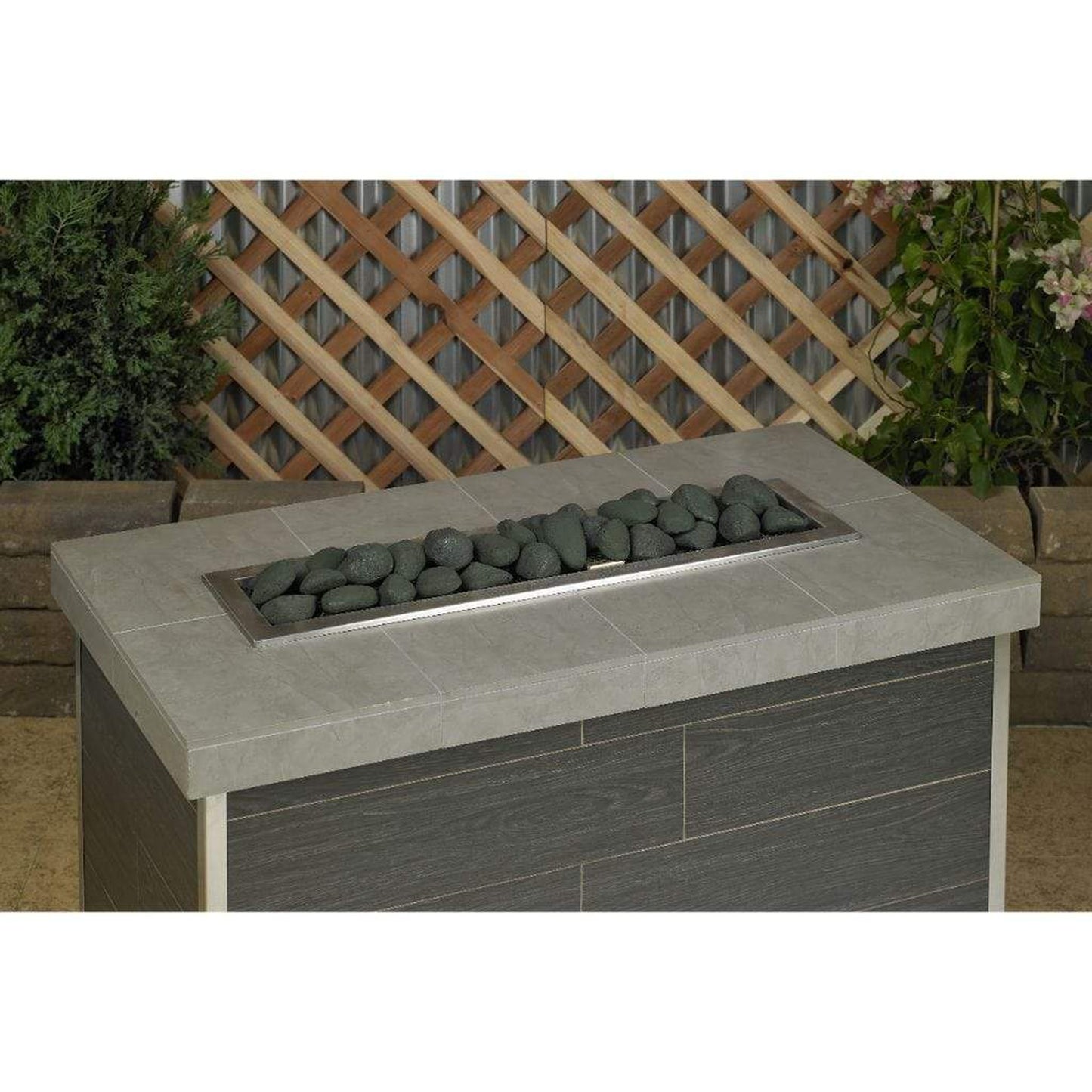 American Fireglass Matte Black Lite Stones Set - 15 Stone Set