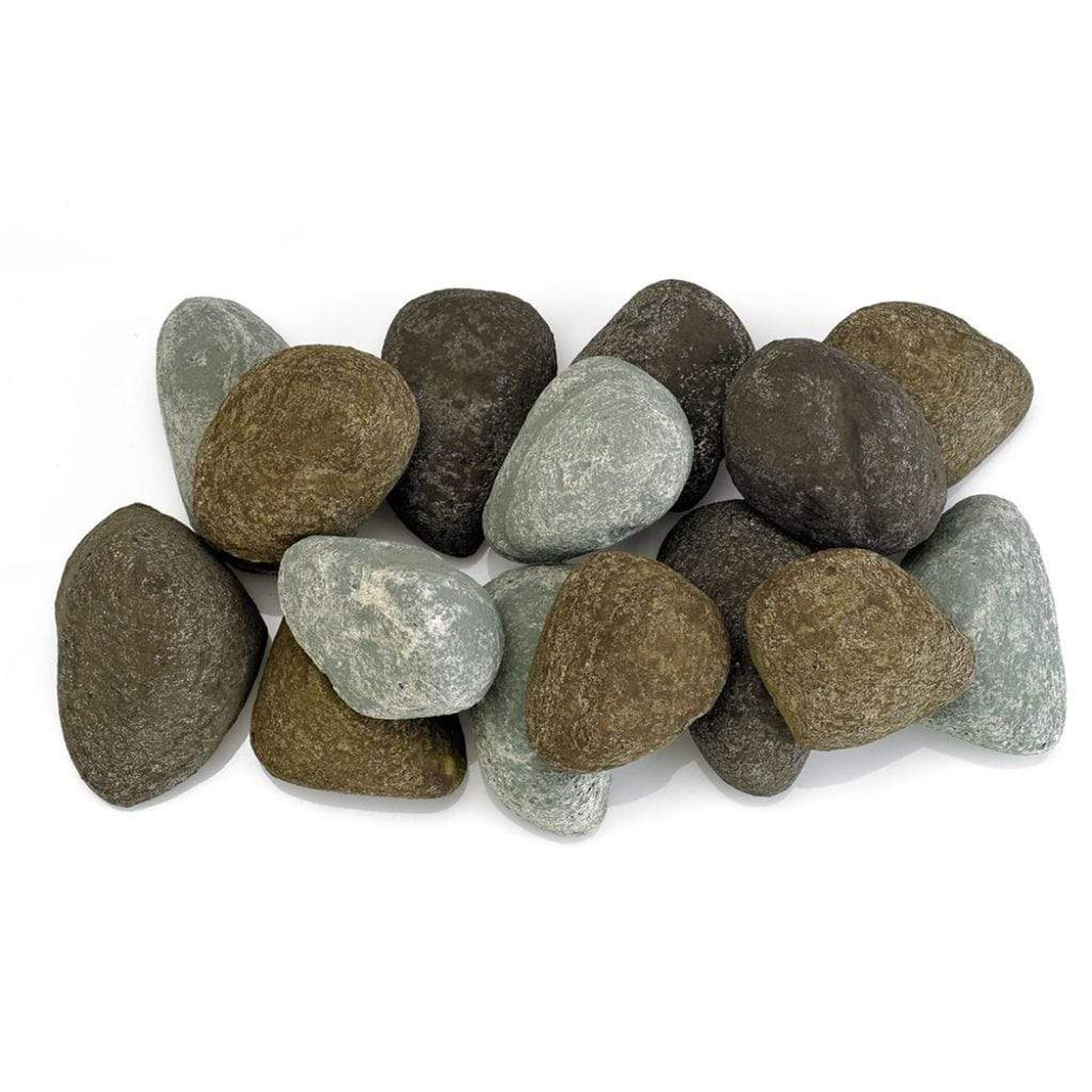 American Fireglass Natural Set Lite Stones Set - 15 Stone Set