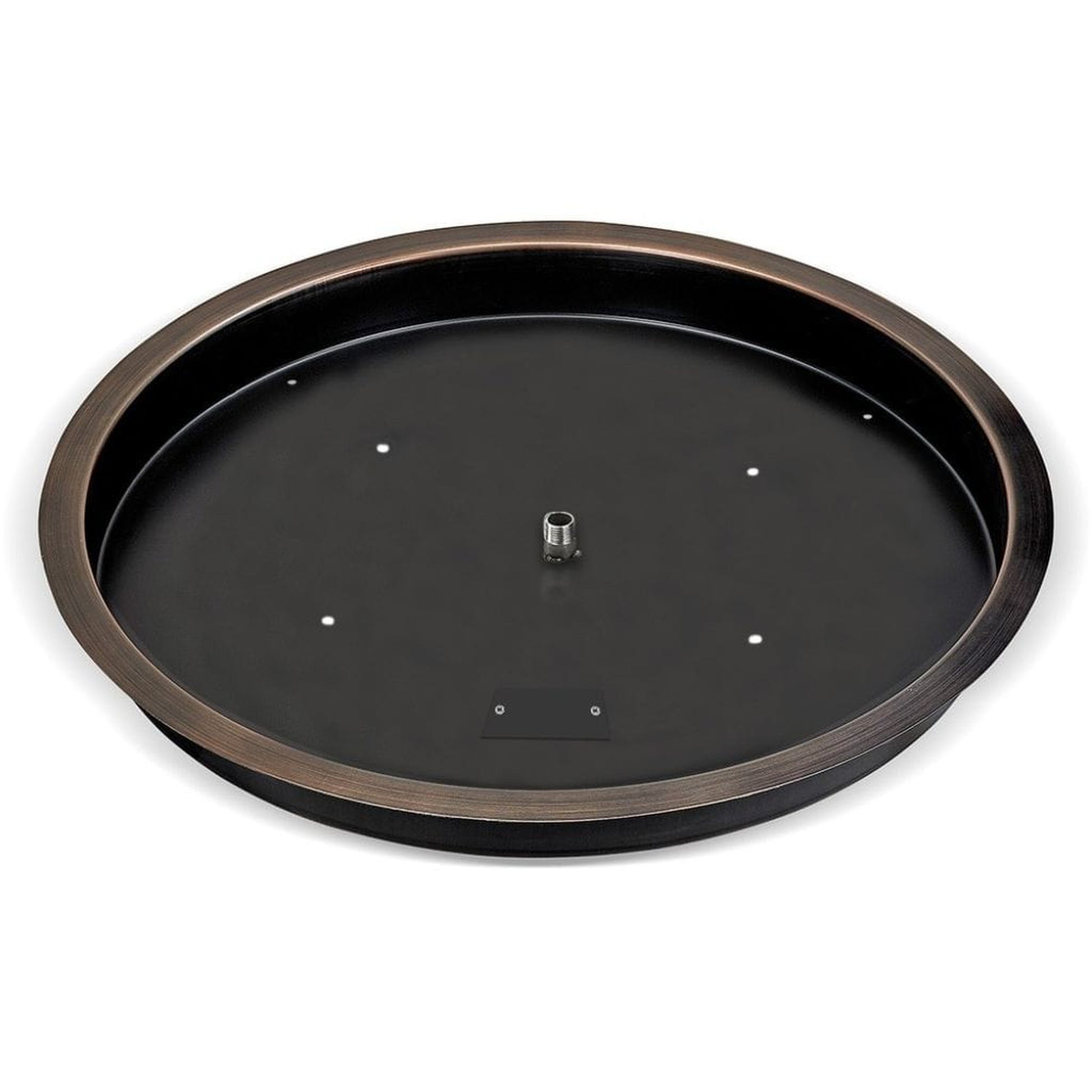 American Fireglass Oil Rubbed Bronze Drop-In Pan with Ring Burner