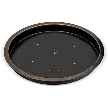 American Fireglass Oil Rubbed Bronze Drop-In Pan with Ring Burner