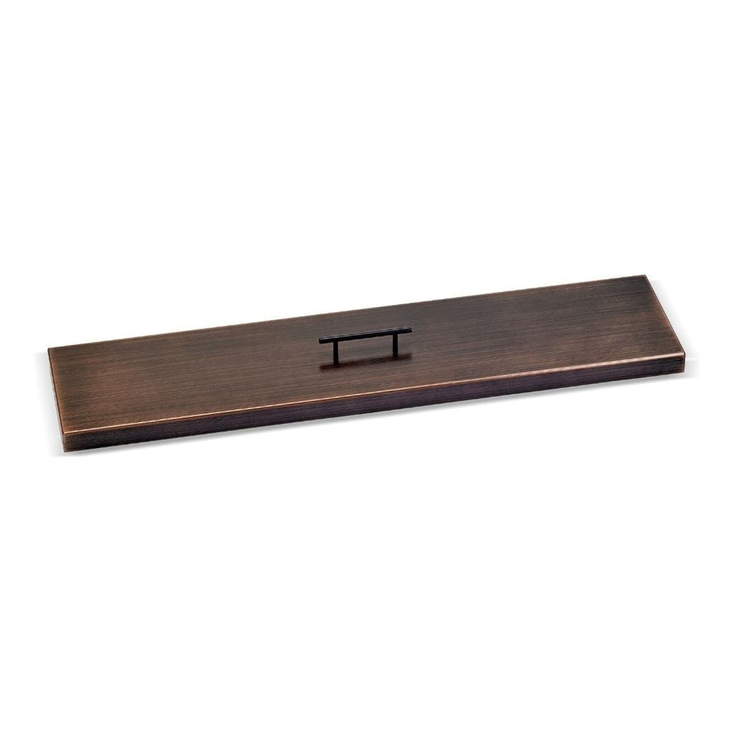 American Fireglass Oil Rubbed Bronze Stainless Steel Cover for Linear Drop-In Fire Pit Pan
