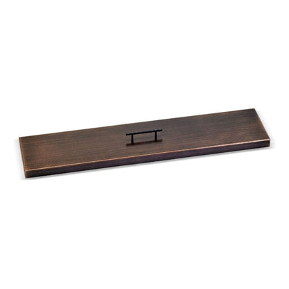 American Fireglass Oil Rubbed Bronze Stainless Steel Cover for Linear Drop-In Fire Pit Pan
