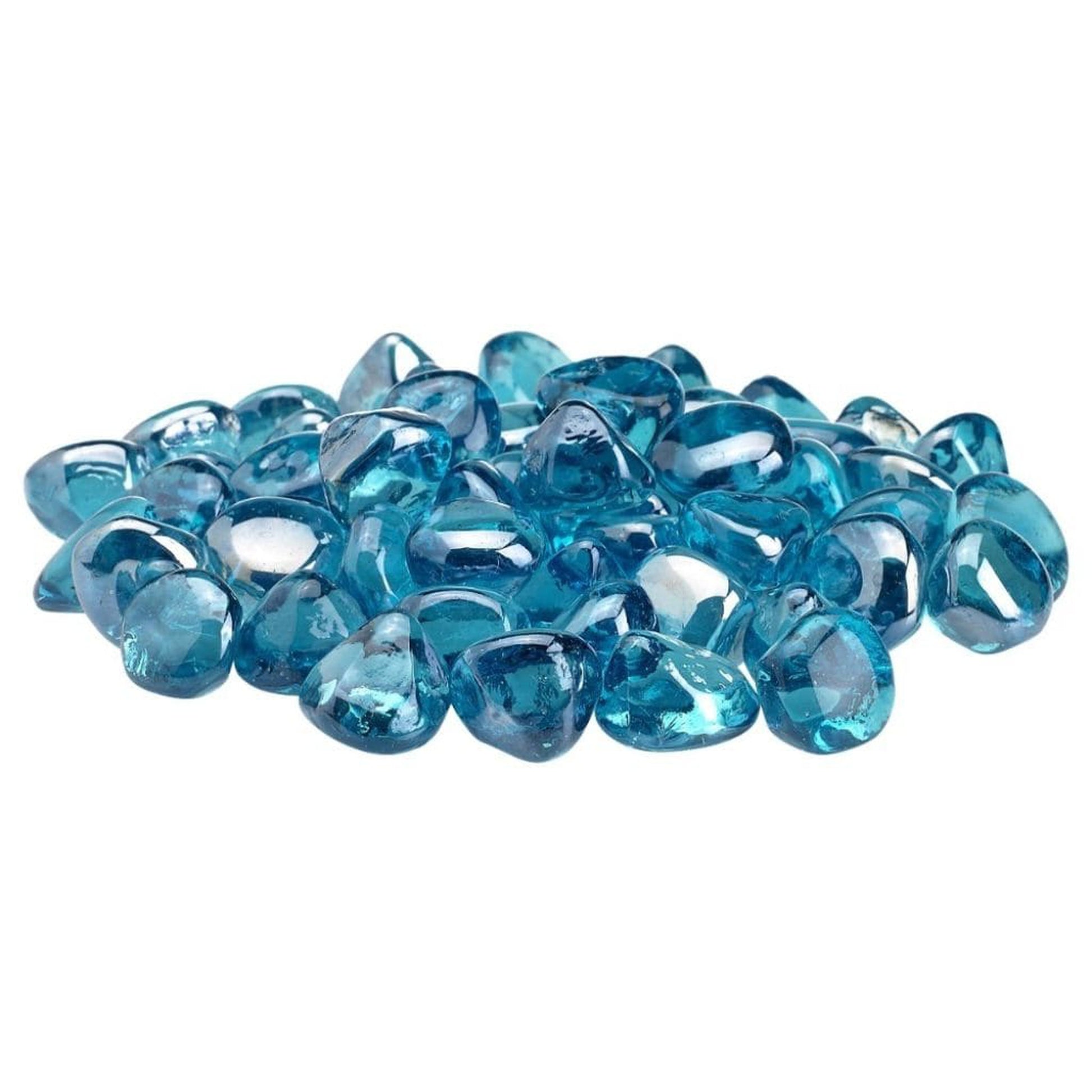 American Fireglass Powder Blue Luster Zircon Fire Glass