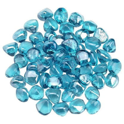 American Fireglass Powder Blue Luster Zircon Fire Glass