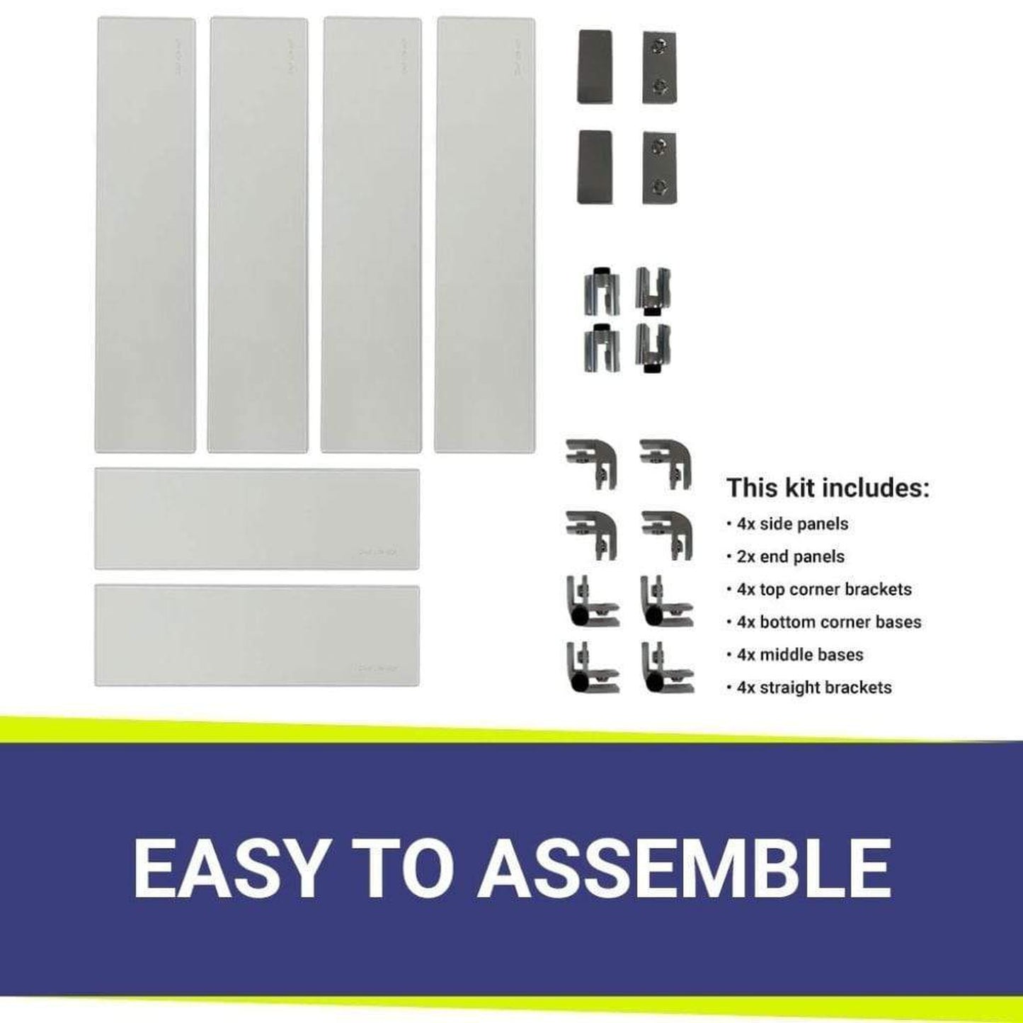 American Fireglass Rectangular Glass Flame Guard for 48" x 14" Drop-In Fire Pit Pan