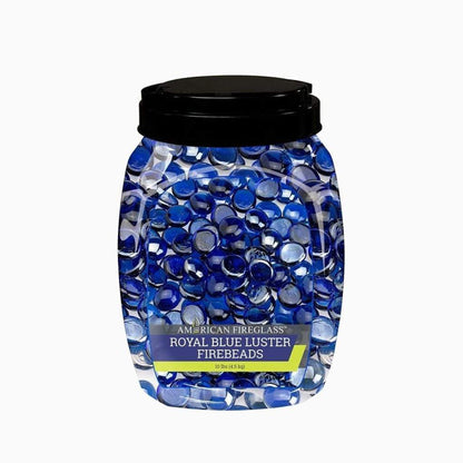 American Fireglass Royal Blue Luster Fire Beads