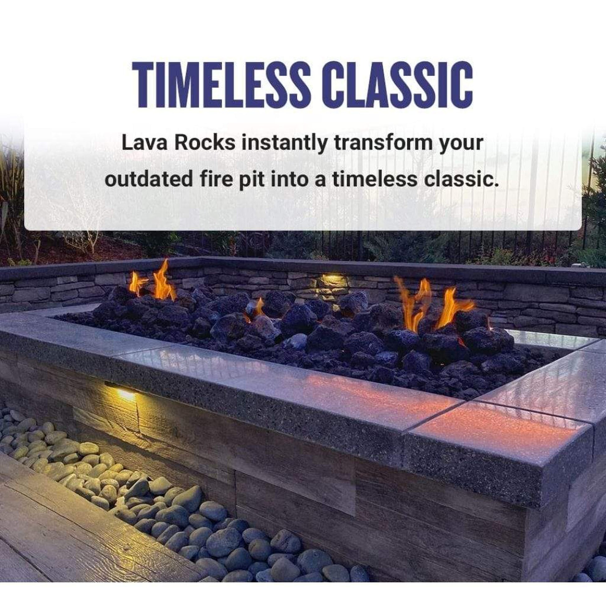 American Fireglass Small Lava Rock