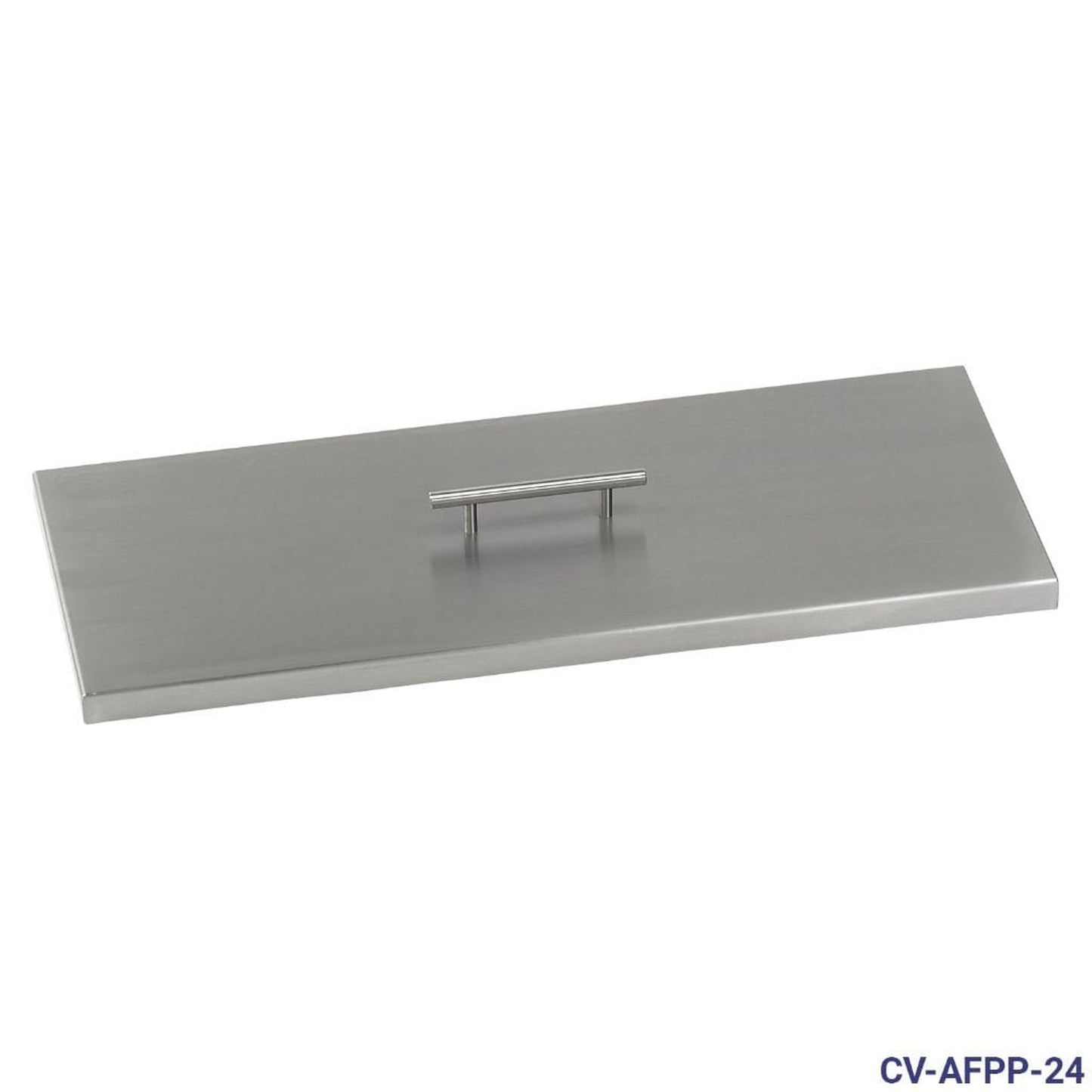 American Fireglass Stainless Steel Cover for Rectangular Drop-In Fire Pit Pan