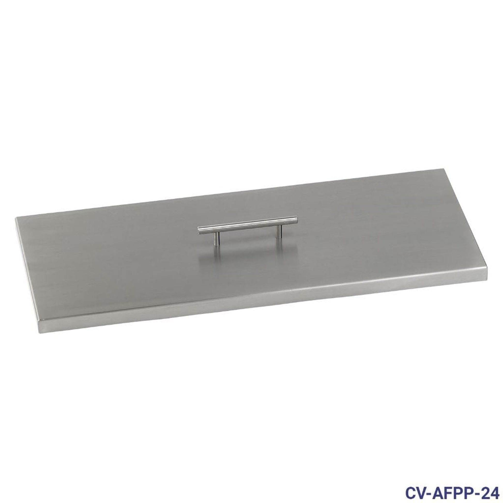 American Fireglass Stainless Steel Cover for Rectangular Drop-In Fire Pit Pan