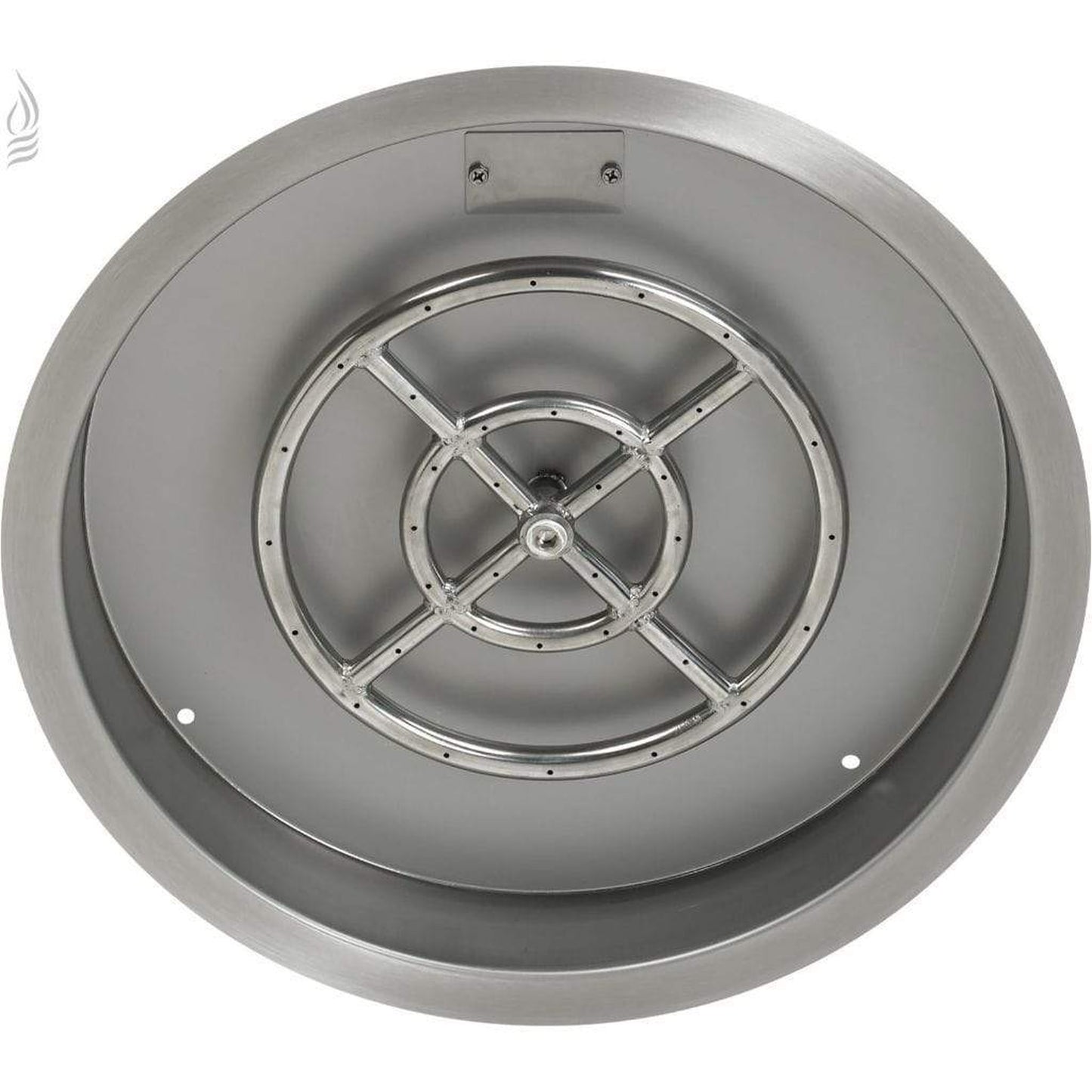 American Fireglass Stainless Steel Round Drop-In Pan With Ring Burner