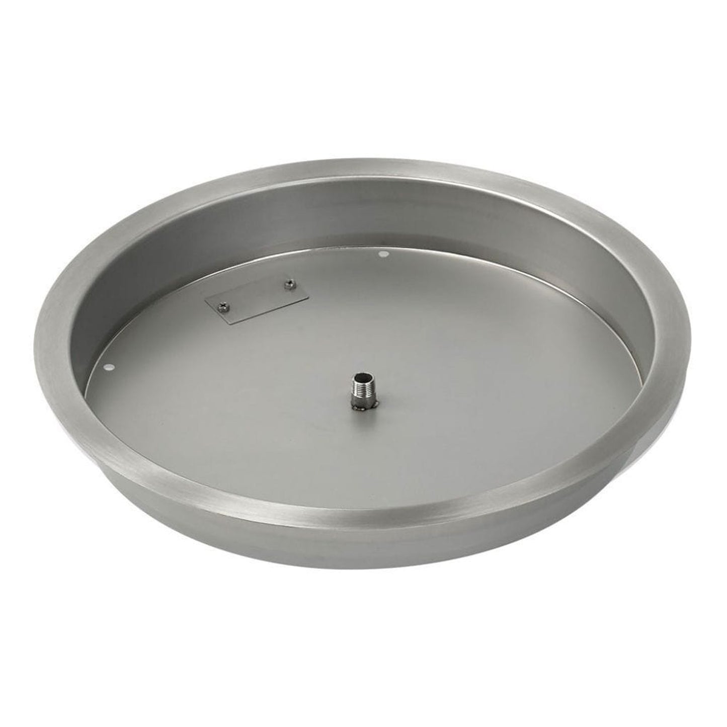 American Fireglass Stainless Steel Round Drop-In Pan With Ring Burner
