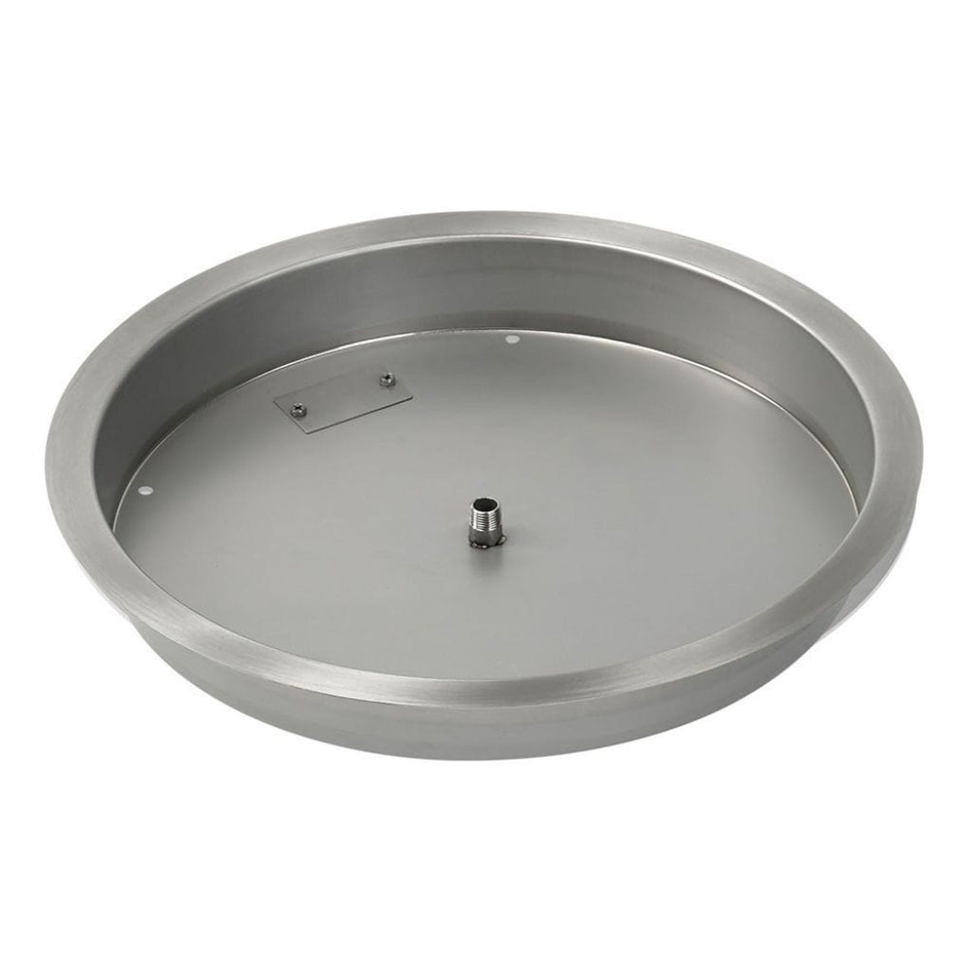 American Fireglass Stainless Steel Round Drop-In Pan With Ring Burner
