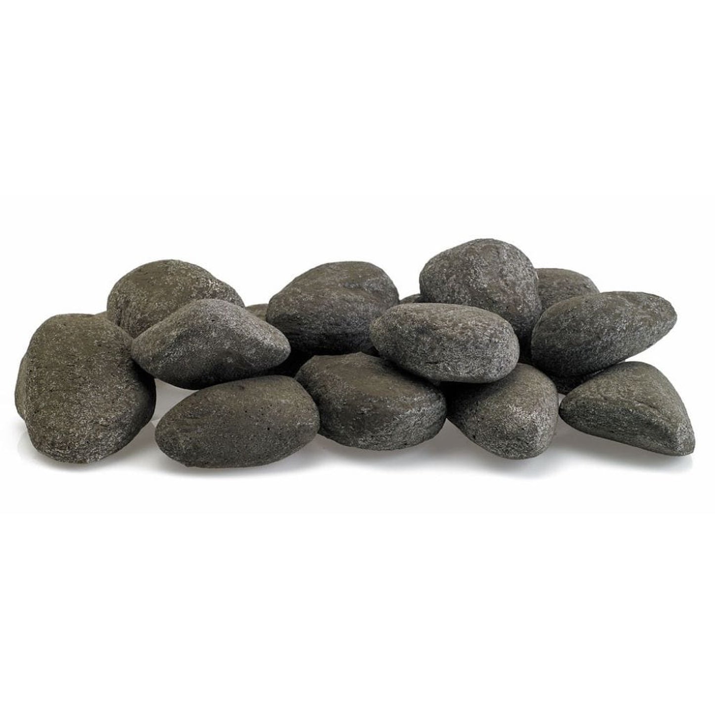 American Fireglass Thunder Gray Lite Stones Set - 15 Stone Set