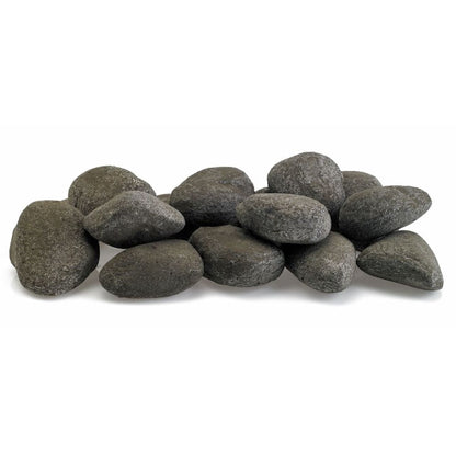 American Fireglass Thunder Gray Lite Stones Set - 15 Stone Set