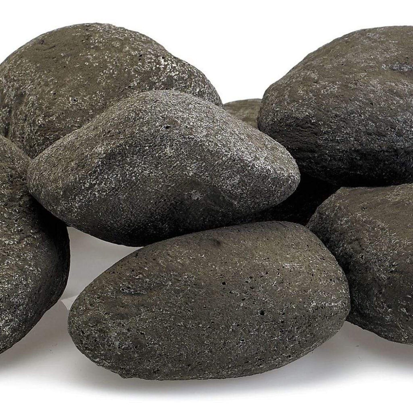 American Fireglass Thunder Gray Lite Stones Set - 15 Stone Set