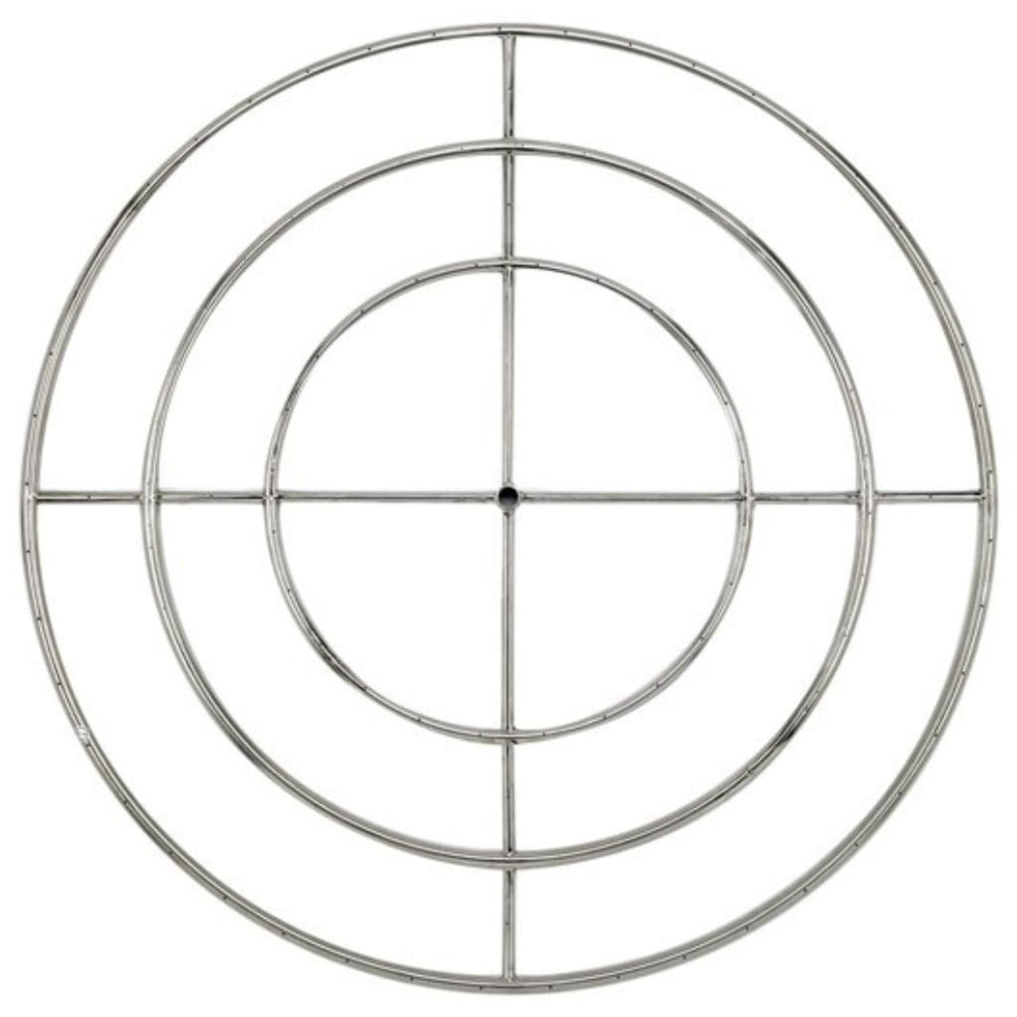 American Fireglass Triple-Ring Stainless Steel Burner with a 3/4" Inlet