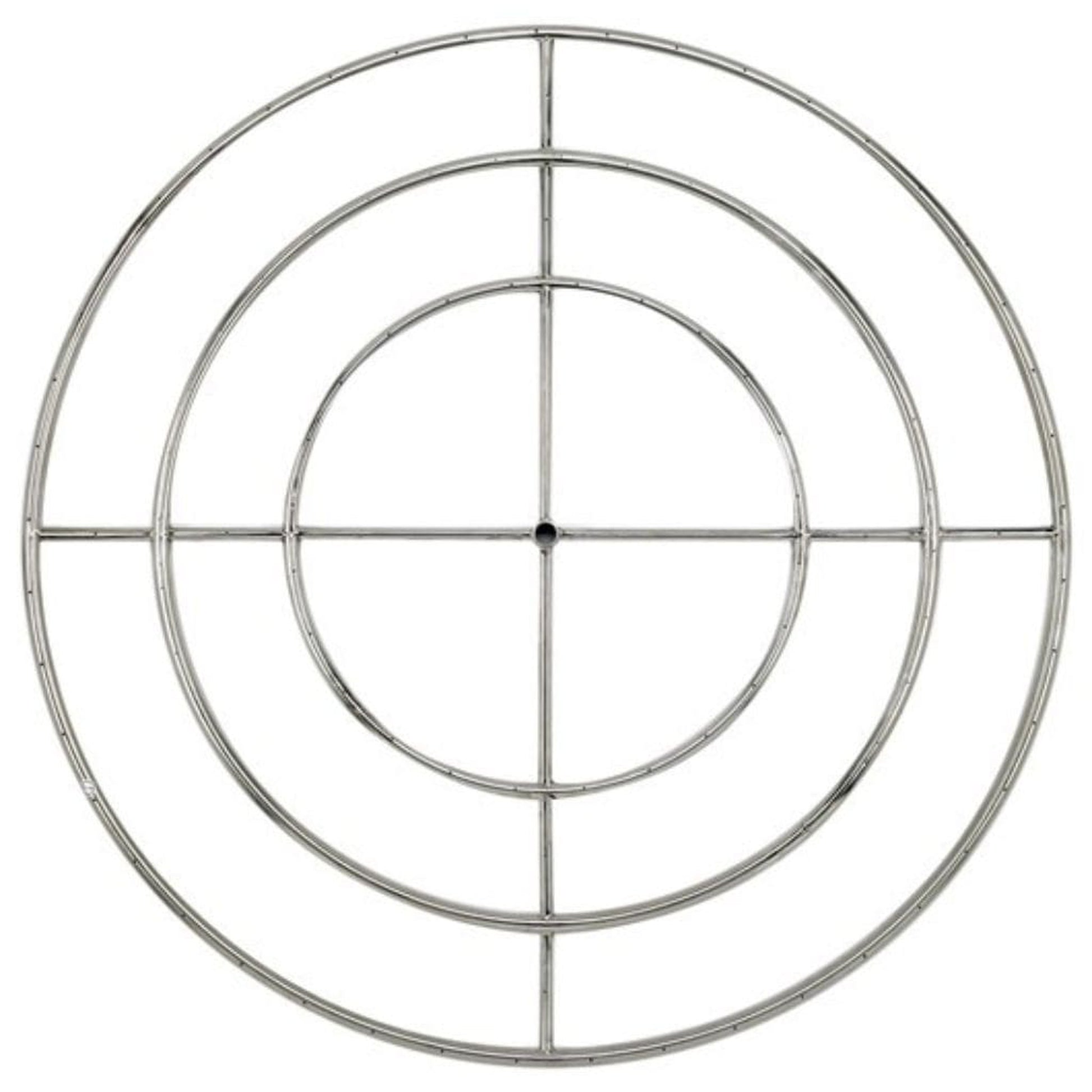 American Fireglass Triple-Ring Stainless Steel Burner with a 3/4" Inlet