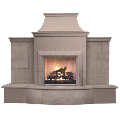 American Fyre Designs 127" Grand Petite Cordova Vent Free Gas Fireplace with Extended Bullnose Hearth