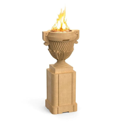American Fyre Designs 26" Piage Gas Fire Urn and Pedestal