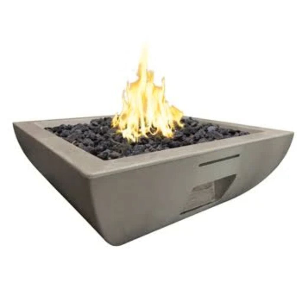 American Fyre Designs 36" Bordeaux Square Gas Fire Bowl