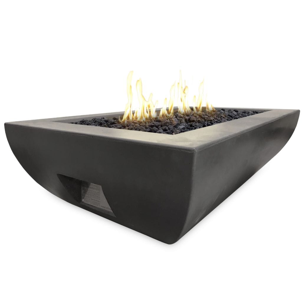 American Fyre Designs 50" Bordeaux Rectangle Gas Fire Bowl