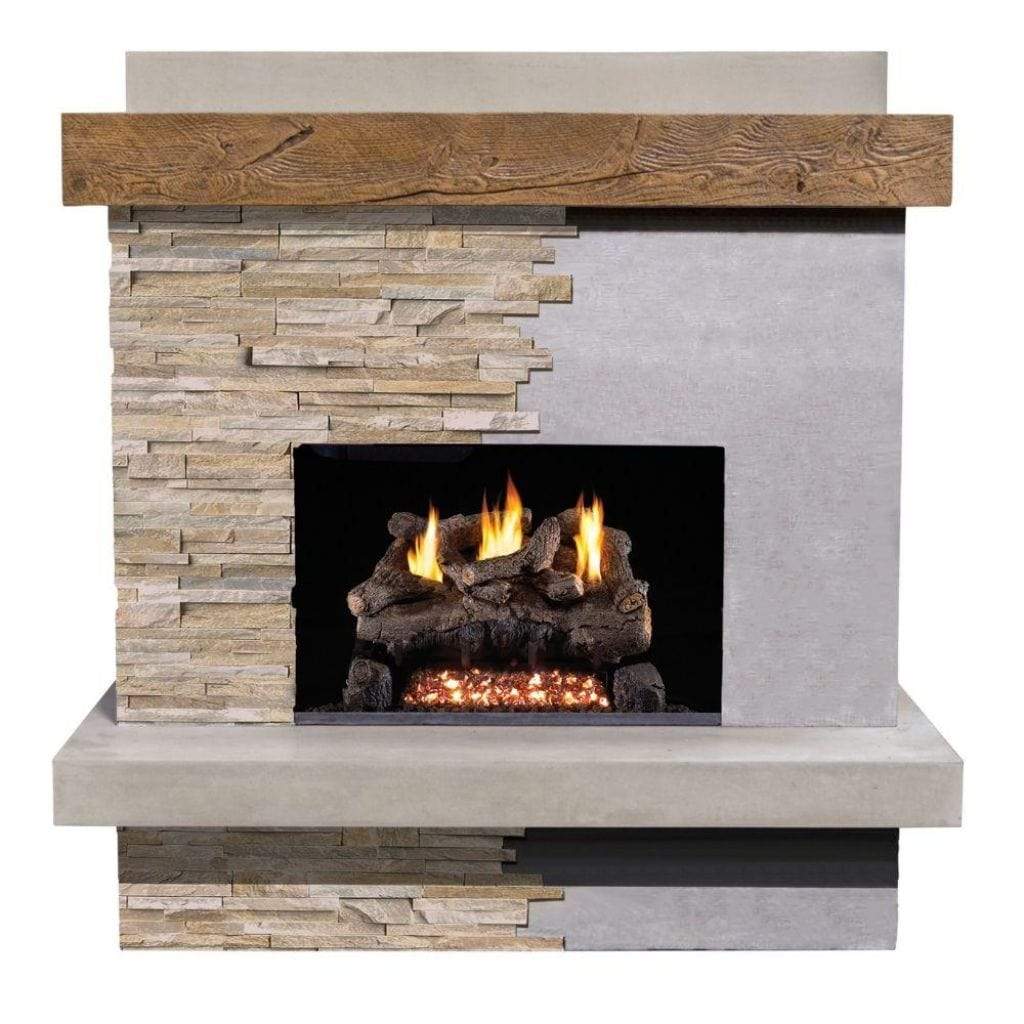 American Fyre Designs 68" Brooklyn Smooth Vent Free Outdoor Gas Fireplace