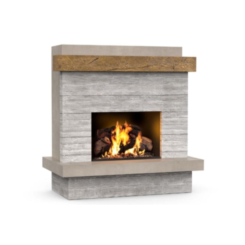 American Fyre Designs 68" Brooklyn Smooth Vented Outdoor Gas Fireplace