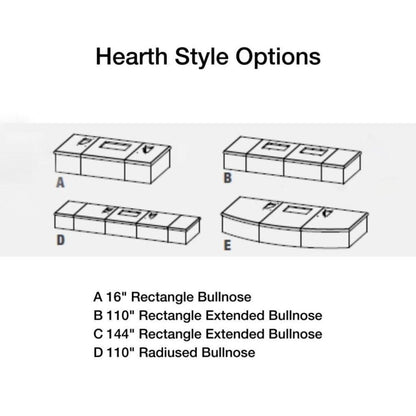 American Fyre Designs 76" Cordova Vent Free Recessed Hearth and Body Gas Fireplace