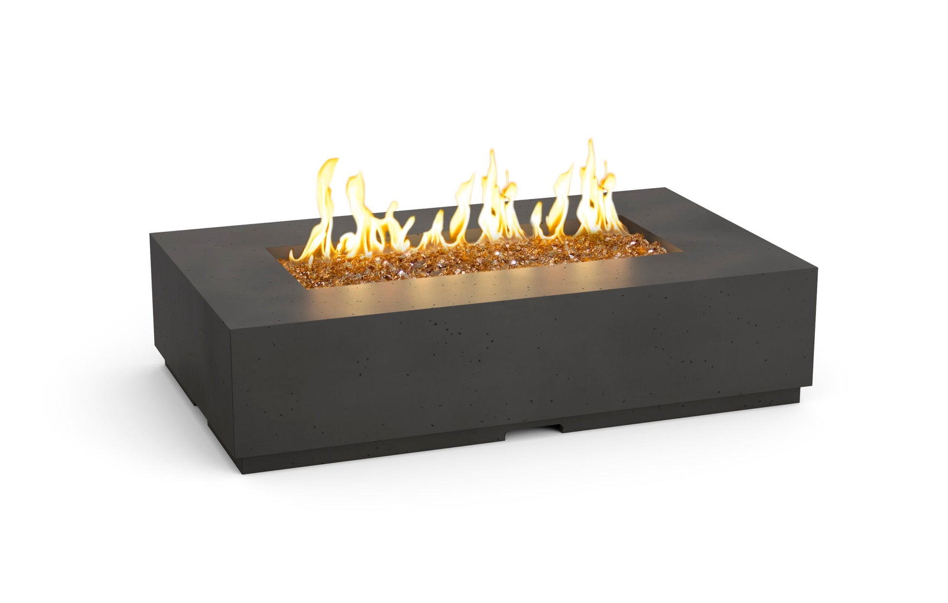 American Fyre Designs Legend 60" Black Lava Natural Gas Firetable with FyreStarter Bluetooth Control