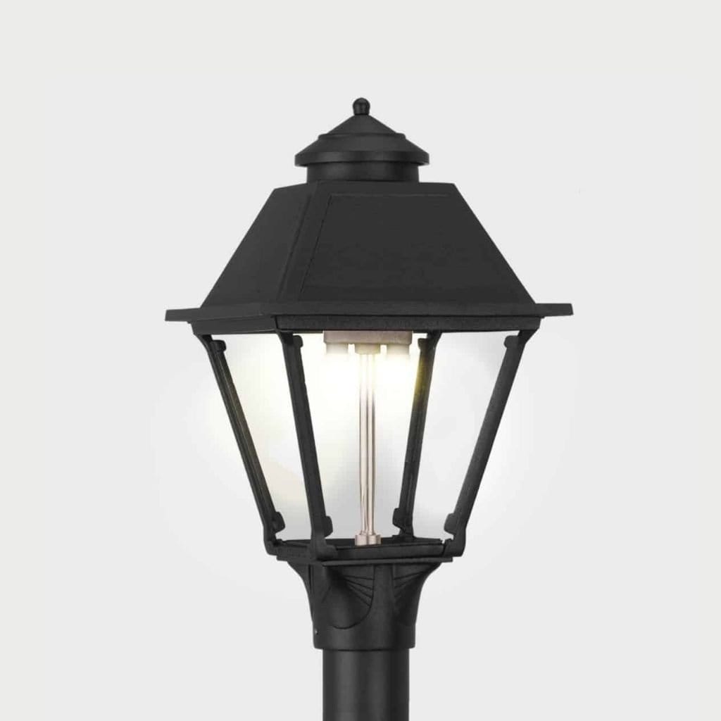 American Gas Lamp Works 11" 2300H Westmoreland Aluminum Post Mount Residential Electric Light Head