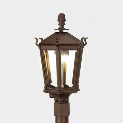 American Gas Lamp Works 13" 2900H Gothic Aluminum Post Mount Residential Electric Light Head