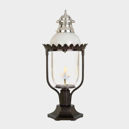 American Gas Lamp Works 16" 4200R Victorian Aluminum Pier Mount Mid-Size Electric Light Head
