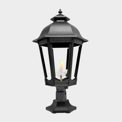 American Gas Lamp Works 19" 3200R Grand Bavarian Aluminum Pier Mount Mid-Size Electric Light Head