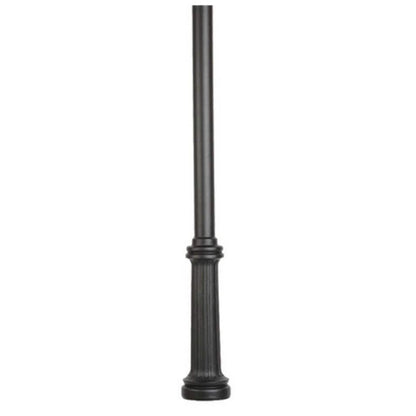American Gas Lamp Works 26" EMB02 Beatrice Aluminum Burial Post Base with 3.5" OD Smooth Aluminum Post