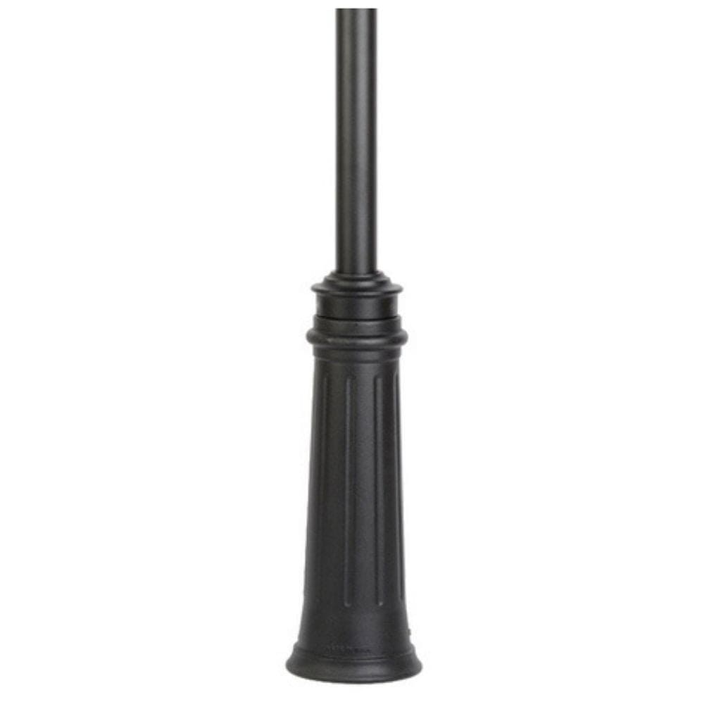 American Gas Lamp Works 30" EP002 Monroe Aluminum Burial Post Base with 3" OD Smooth Aluminum Post